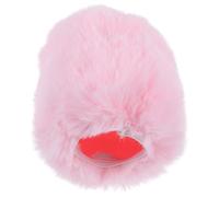 DECORNIJIA Protector Antiviento para Micrófono Compatible con Sennheiser Mk4 y Funda de Pelo Sintético Rosa Filtro Antiviento Grueso para Reducción de Ruido Entornos Ventosos