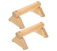 DECORNIJIA Push-up Handles de Madera con Almohadillas Antideslizantes Entrenador Abdominal para Gimnasio Casa Equipo de Fitness y Cómodo para Ejercicio de