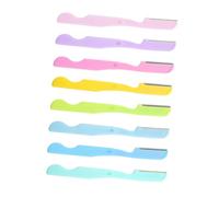 DECORNIJIA Recortadores de Cejas Plegables 8 Unidades Tamaño Compacto Maquinillas de Afeitar de Plástico para Mujer Depilador Facial Portátil Uso Diario Color Aleatorio