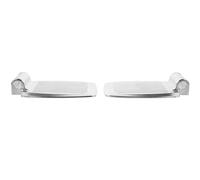 DECORNIJIA Reposapiés para Silla de Ruedas Aluminio Plegable 1,9 CM Diámetro Soporte Ergonómico para Personas Movilidad Reducida Uso Diario