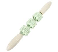 DECORNIJIA Rodillo de Masaje de Mano y Palo de Masaje de Yoga 1 Unidad Compacto Multifuncional para Aliviar Fatiga y Muscular Plástico Verde Matcha para Fitness, Relajación y Bienestar Corporal
