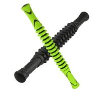 DECORNIJIA Rodillo Masaje Muscular Ergonomico con Mango Antideslizante Barra de Masaje Portátil para Relajación de Cuello Espalda y Hombros Accesorio de Yoga para Uso Casa y Color Aleatorio