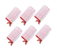 DECORNIJIA Rulos para Peinar el Cabello 6 Unidades Tamaño Medio de Plástico Liviano para Madres E Hijas Uso Diario en Peluquería sin Calor