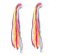DECORNIJIA Serpentinas de Cinta para Manillar de Bicicleta Infantil de Borlas de Colores para Decoración de Bicicletas y Scooters Accesorios Divertidos