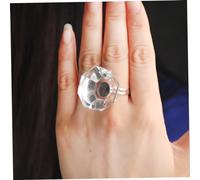 DECORNIJIA Soporte De Anillo Adhesivo De Cristal Para Extensiones De Pestañas De Vidrio Profesional Para Aplicación De Pestañas y Primer Ligero y Práctico Color Aleatorio