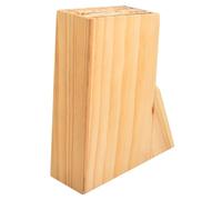 DECORNIJIA Soporte de Cuchillos de Cocina de Madera Maciza con Ranuras Múltiples Base Estable y Redondeados Organizador Seguro y Práctico para Utensilios y Tijeras Encimera