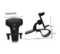 DECORNIJIA Soporte Móvil Coche Antideslizante con Base Curva Clip Ajustable para Teléfono Montaje Tablero para Smartphones Fácil Instalación sin Herramientas Silicona Protectora