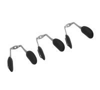 DECORNIJIA Soporte Nasal para Gafas de Sol 3 Unidades Negro Sólido Almohadillas Nasales de Silicona Blandas Antideslizantes Tornillos Repuesto para Puente Nasal Accesorio para Reparación