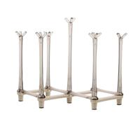 DECORNIJIA Soporte Retráctil para Tazas y Biberones Estante de Secado Ajustable para Encimera de Cocina Organizador Resistente y Duradero para Tazas y Botellas Rejilla Práctica para