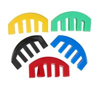 DECORNIJIA Sordina para Violín de Goma Blanda 5 Puntas Silenciador de Puente de Garra para Práctica Silenciosa Kit de 5 Piezas Colores Amarillo Rojo Verde Negro y Azul Accesorio para