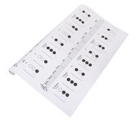 DECORNIJIA Tabla de Digitación para Trompeta Grande con Guía de Acordes Colores Surtidos Referencia Práctica para Principiantes y Estudio Casa o Clase