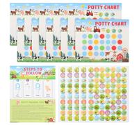 DECORNIJIA Tabla Recompensas Entrenamiento Orinal Niñas con Pegatinas Divertidas para Rutinas Diarias y Formación Hábitos Refuerzo Visual para Aprendizaje de Baño