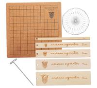 DECORNIJIA Tablero de Macramé de Corcho con Pins Completo Kit para Nudos y Manualidades Versátil para Tejer Bordado y Trenzado