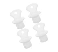 DECORNIJIA Tapones para Bolsa de Agua Caliente 4 Piezas Tapa Selladora de Plástico Resistente Cierre Hermético Antidesbordamiento Accesorios para Bolsas Térmicas de Salud y Bienestar