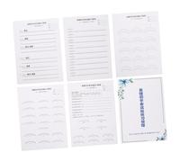 DECORNIJIA Tarjetas y Libro De Ejercicios Para Extensiones De Pestañas 1 Unidad Kit Para Principiantes Práctica Profesional Guía Detallada Para Formación En Salón o Uso Personal