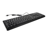 DECORNIJIA Teclado USB Cable para Computadora de Escritorio, Tamaño Completo Teclado Numérico, Diseño Práctico en Color Negro, Adecuado para Oficina y Uso Doméstico