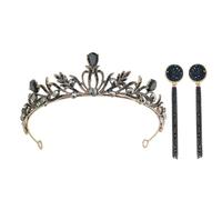 DECORNIJIA Tiara de Aleación para Boda Diadema de Estilo Real para Novia Reina para Ceremonia de Boda y Cumpleaños