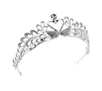 DECORNIJIA Tiara Para Mujer Boda Tiara De Lujo Nupcial Decoración De Pelo De Princesa Sombreros Novia Aro Tiaras Tiara De Hadas Tiara Estrella Tiara Nupcial Silver