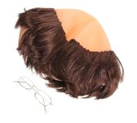 DECORNIJIA Tocado De Monje Con Peluca Calva Peluca De Monje Para Fiesta De Cosplay Accesorio De Disfraz Para Adultos