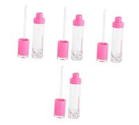 DECORNIJIA Tubos de Plástico Portátiles para Brillo de Labios de 8 Ml Set de 4 Botellas Vacías Ideales para Líquidos Labiales y Bálsamos para Maquillaje y Viaje