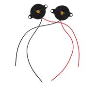 DECORNIJIA Zumbador Piezoeléctrico Activo de Voltaje 3-24 V 2 Unidades Sonido Continuo de Alto Volumen Dispositivo de Alarma Eléctrica para Proyectos Electrónicos y Sistemas de Seguridad