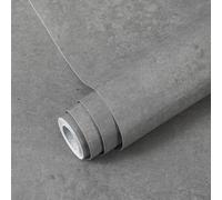 Decoroom Papel Adhesivo para Mueble Vinilos para Muebles Gris Mate 60X600 cm Efecto Concreto Decorativo Encimeras Mostradores de Bar Pegatinas de Renovación de Muebles