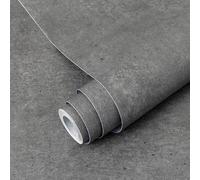 Decoroom Papel Adhesivo para Mueble Vinilos para Muebles Gris Oscuro Mate 60X600cm Efecto Concreto Decorativo Encimeras Mostradores de Bar Pegatinas de Renovación de Muebles