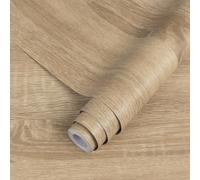 Decoroom Vinilo Adhesivo Muebles Madera Efecto 30x200cm,Marrón Mate Papel Pintado Autoadhesivo Impermeable Papel Adhesivo para Muebles Decorativa Cocina Encimeras, Armario,Mesa,Puerta