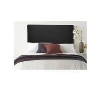 DecorQUALITY Cabecero tapizado Liso Antimanchas o Polipiel. Fabricantes Todas Las Medidas Y Colores. Cabezal Acolchado Juvenil Matrimonio (Negro, 90 * 70)