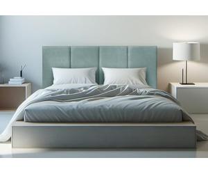 DecorQUALITY cabeceros Cama 105 Granada - Cabezal Tapizado Acolchado de Tela Antimanchas - Cabecero Premium Dormitorio (Verde 105x70 cm)