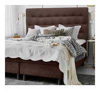 DecorQUALITY Cabeceros de Cama tapizados con Tejido Antimanchas,Estructura Madera Acolchado- Cabezal Dormitorio y Matrimonio Moderno Mod. Paris Todas Las Medidas y Colores (marrón, 200 * 70)