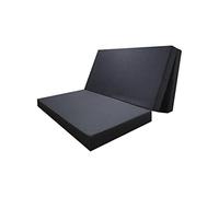 DecorQUALITY - Colchon Plegable Camper, Colchón con Espuma Plegable - para Furgonetas Camper, Cama Invitados, Camión o Caravana, Gris 150 x190 x10