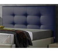 DecorQUALITY ED Cabecero Cama 105 Cabezal Acolchado cabeceros tapizado cabecera Polipiel cómodo Moderno y Resistente Mod. Texas Todas Las Medidas y Colores (Azul, 105 * 70)