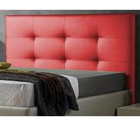 DecorQUALITY ED Cabecero Cama 105 Cabezal Acolchado cabeceros tapizado cabecera Polipiel cómodo Moderno y Resistente Mod. Texas Todas Las Medidas y Colores (Rojo, 105 * 70)