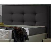 DecorQUALITY ED Cabecero Cama 105 Cabezal Acolchado cabeceros tapizado cabecera Polipiel cómodo Moderno y Resistente Mod. Texas Todas Las Medidas y Colores (Negro, 105 * 70)