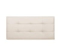 DecorQUALITY ED Cabecero Cama 105 Cabezal Acolchado cabeceros tapizado cabecera Polipiel cómodo Moderno y Resistente Mod. Texas Todas Las Medidas y Colores (Beige, 105 * 70)