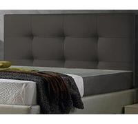 DecorQUALITY ED Cabecero Cama 150 Cabezal Acolchado tapizado cabeceros Polipiel Moderno Mod. Texas Todas Las Medidas y Colores (Gris, 150 * 70)