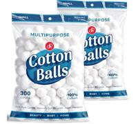 DecorRack Bolas pequeñas de algodón de 600 quilates, 100% algodón natural puro, para maquillaje, eliminación de esmalte de uñas, cuidado de mascotas, suave y absorbente (paquete de 600)