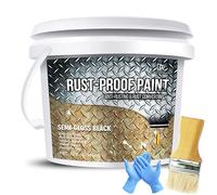 DecorRom Converter de óxido de pintura, Reformador de oxidación de 970ml basado en imprimación de agua y metal, pintura preventiva con óxido negro semi-rústico para metal, pintura de óxido anti-arte