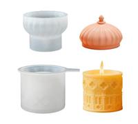 Decorsative - Molde de silicona de muselina para manualidades, contenedores de almacenamiento de resina, organizadores de joyas, decoración del hogar, moldes culturales para hacer moldes de hormigón