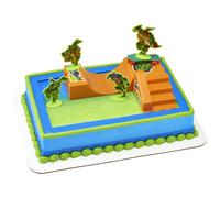 DecoSet Tortugas Ninja Adolescentes Mutantes TMNT- Lev ntate! Adorno para Tarta de 6 Piezas para Pasteles y Cupcakes. Sorprende a tu fan de las T