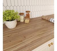 Decotalk Grueso Vinilo Adhesivo Muebles Madera Marrón 60X300cm Vinilo Encimera Cocina Madera Impermeable Papel Tapiz Pelar y Pegar Marrón Rollo Papel Decorativo Adhesivo Armario Escritorio Cajones