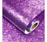 Decotalk Papel Pintado Morado Oscuro Brillante 40X300cm Vinilo Pared Decorativo Salon Decoración de Fiesta Vinilo Adhesivo Muebles Papel Tapiz Autoadhesivo Vinilos Para Puertas de Armario Dormitorio