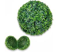 Decovego Bola de Buje Boj Decorativo 35 cm Boj Artificial Bola Plantas Artificiales Planta