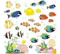 DECOWALL 1811 8035 - Pegatinas de pared para niños, diseño de pez arrecife de coral, S