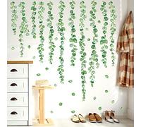 DECOWALL DSL-8052 Eucalyptus Vines Pegatinas de Pared para Niños Peel and Stick Pegatinas de Pared Flor Selva Árbol Planta Cactus Decoración del Hogar Puerta Grande