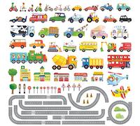 DECOWALL SG3-1404P1405 Transporte por Carretera Coches Vehículos Tatuaje de Pared Pegatinas de Pared Pegatinas de Pared Decoración de Pared para Salón Dormitorio Habitación Infantil