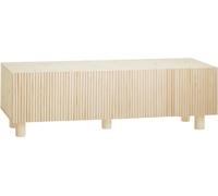 Decowood Mueble tv de madera de abeto y pino en tono natural 152x42cm
