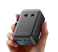 decqle “Air” Adaptador Enchufe Universal con 2 USB-C(PD 25W) ＆ 2 USB-A