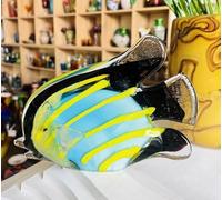 DECRZPB Estatuilla de pez Tropical de Colores Hecha a Mano Cristal soplado glaseado pisapapeles Regalo para Navidad decoración del hogar Adorno de Mesa
